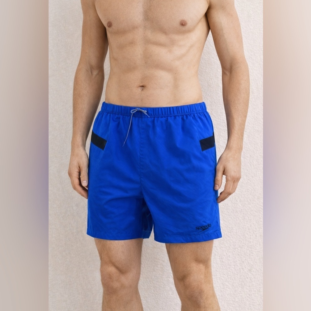 Speedo fit turbo dri swim shorts mens XL blue Swim Shorts